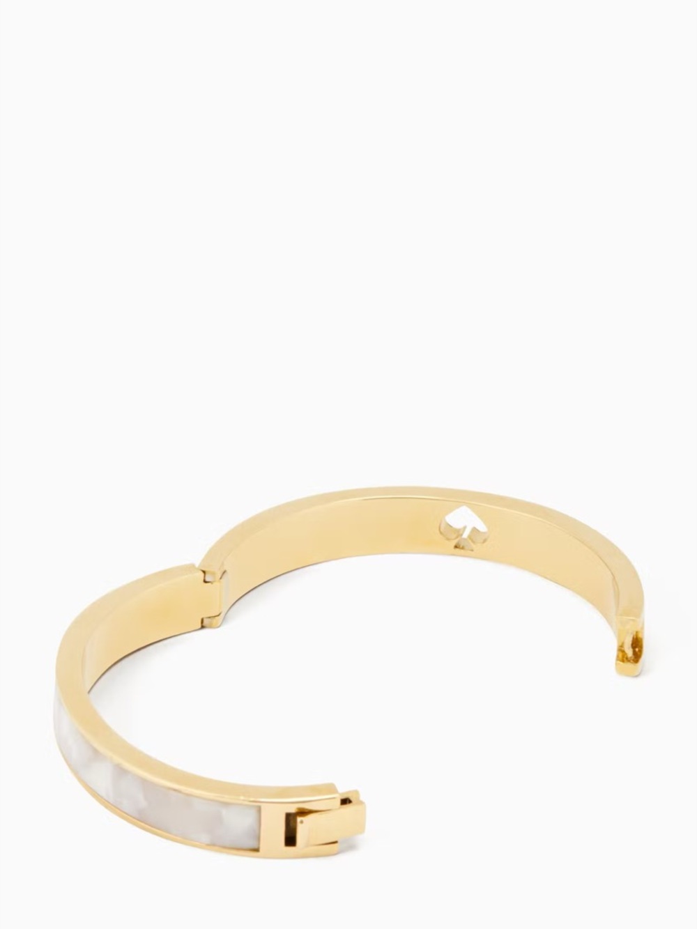 KATE SPADE Hole Punch Spade Hinge Bangle - Picture 3 of 3